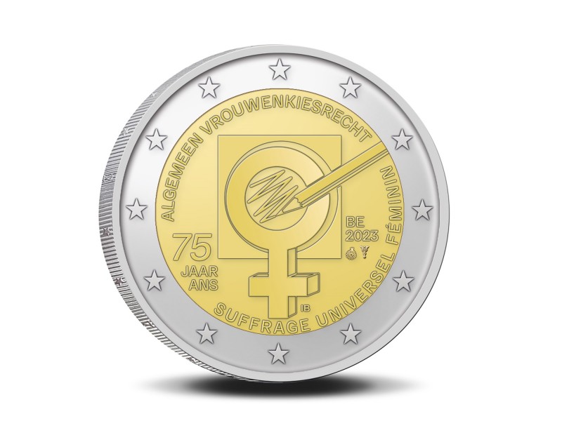 2 Euros BELGIQUE 2023 Suffrage Universelle Féminin