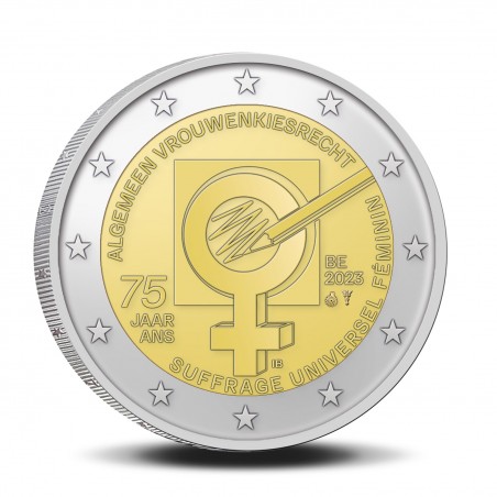 2 Euros BELGIQUE 2023 Suffrage Universelle Féminin