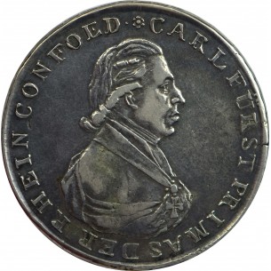 ALLEMAGNE -Confédération du Rhin Charles Von Dalberg Thaler de Convention 2E Type, 1809 Regensburg (Ratisbonne)