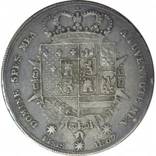ITALIE -Charles-Louis et Marie-Louise 10 Lire Toscane 1807 2