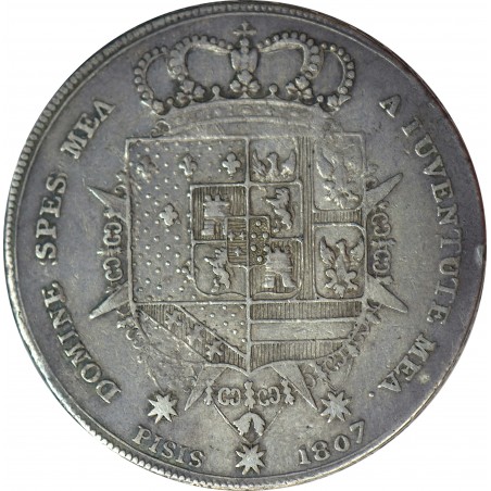 10 Lire ITALIE  Toscane 1807 Charles-Louis et Marie-Louise