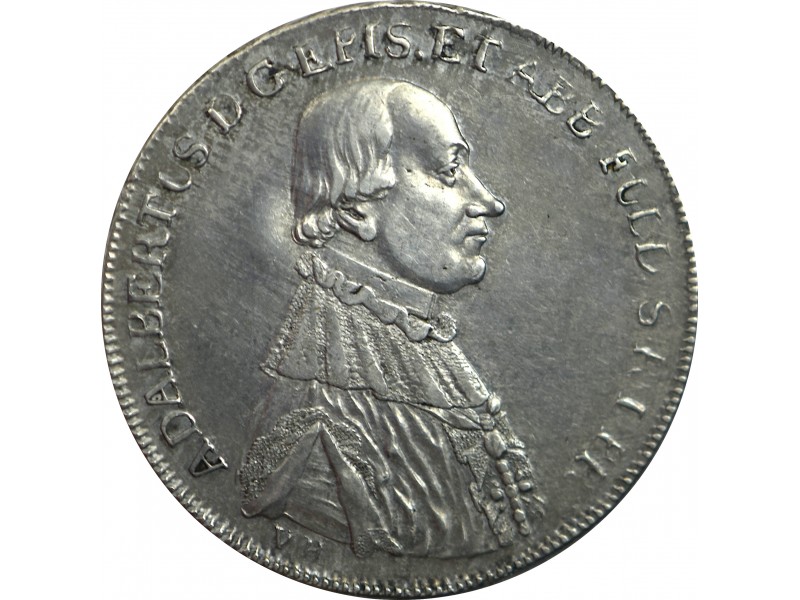 ALLEMAGNE 1/2 Thaler Fulda Adalbert III Von Harstall 1796