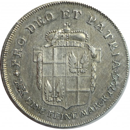 ALLEMAGNE 1/2 Thaler Fulda Adalbert III Von Harstall 1796