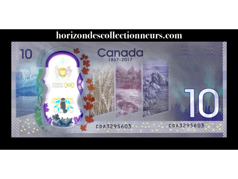 10 Dollars CANADA  2017 P.112a