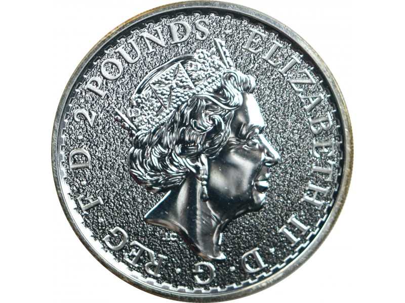 Once argent 2 Pounds Royaume-Unis Coq Lunar 2017