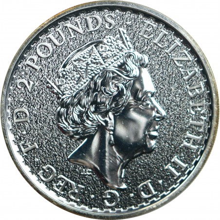 Once argent 2 Pounds Royaume-Unis Coq Lunar 2017