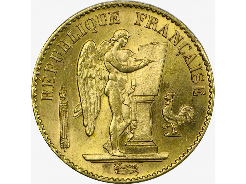 20 Francs Or GÉNIE, TROISIÈME RÉPUBLIQUE 1879 PARIS