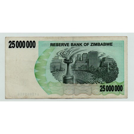 25 Millions Dollars ZIMBABWE 2008 P.56 NEUF