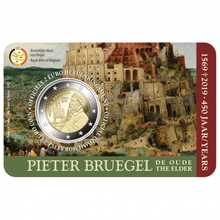 2 Euros BELGIQUE 2019, 450e anniversaire de la mort de Pieter Bruegel dit  L'Ancien
