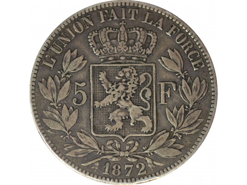 5 Francs Leopold II 1872