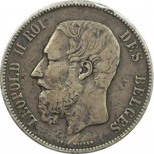 5 Francs Leopold II 1872