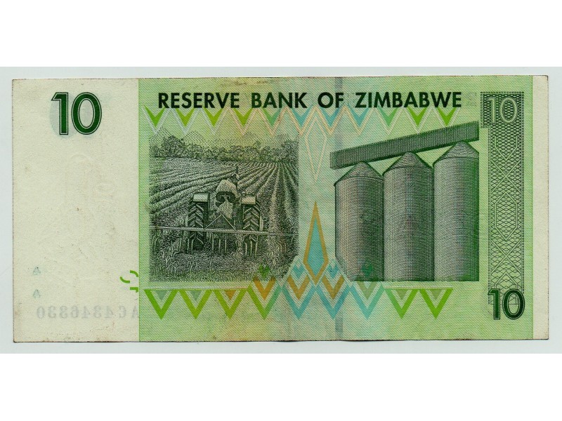 10 Dollars ZIMBABWE 2007 P.67 SPL
