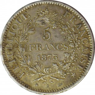 5 Francs Hercule 1873 Paris 2