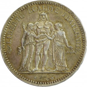 5 Francs Hercule 1873 Paris