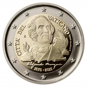 2 Euros BE Vatican 2023 Mort d'Alessandro Manzoni 2