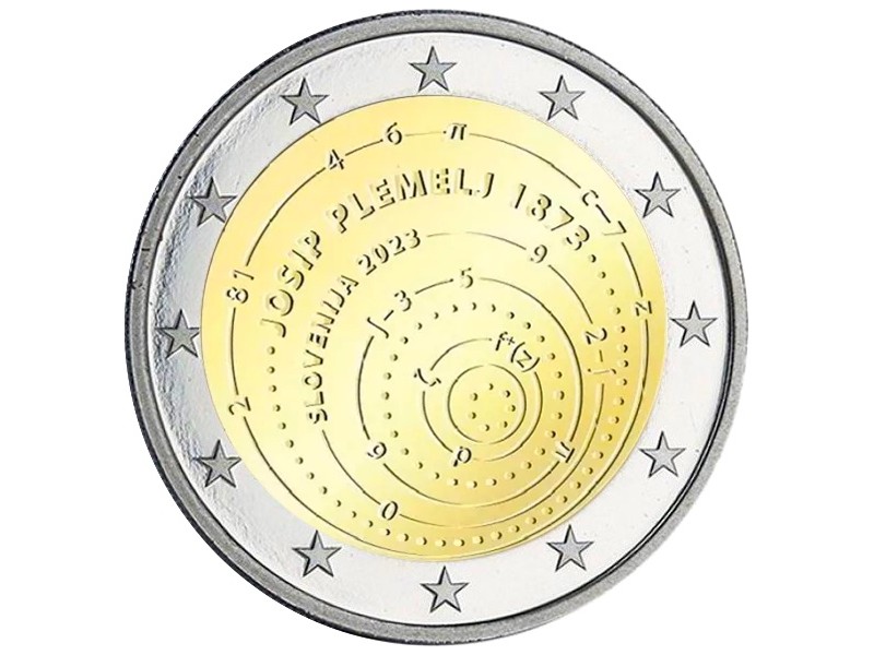 2 Euros SLOVÉNIE 2023- Josip Plemelj