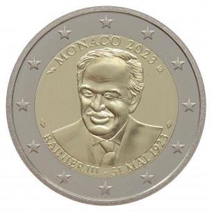 2 Euros BE MONACO 2023 Centenaire Rainier III 2