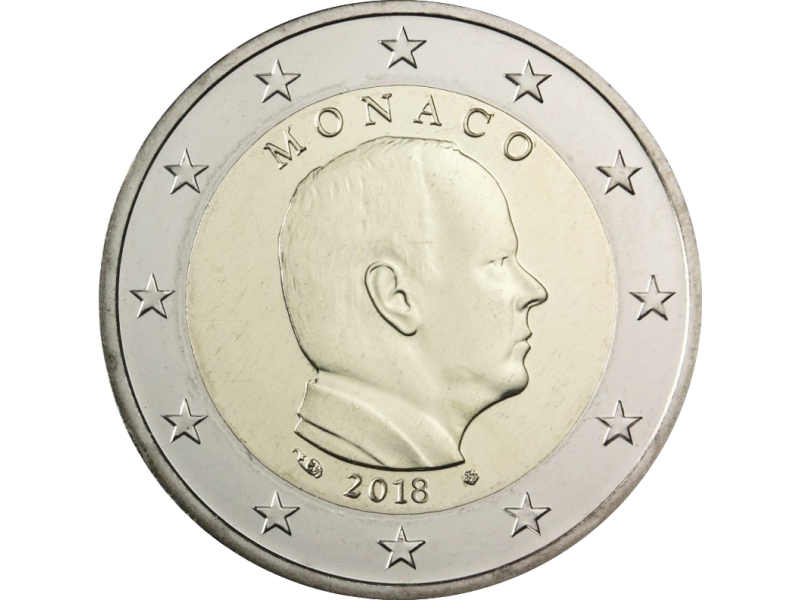 2 Euros MONACO 2018, Prince ALBERT II