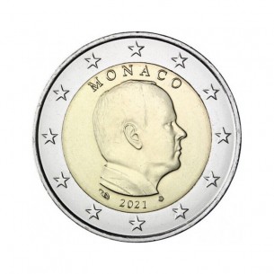 2 Euros MONACO 2021, Prince Albert II