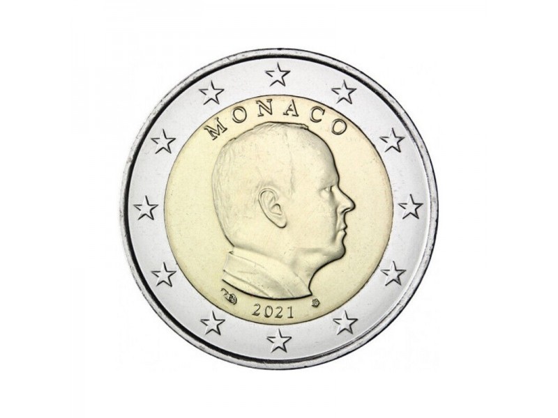 2 Euros MONACO 2021  Prince Albert II