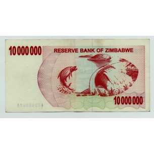 10 Millions Dollars ZIMBABWE 2008 P.55a SPL 2