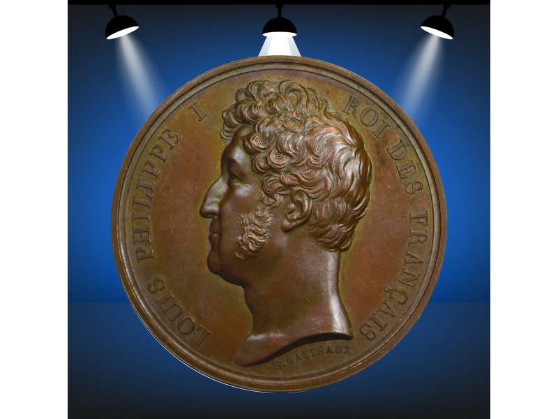 Médaille LOUIS-PHILIPPE Ier, Prise d’Anvers 1832 par E.GATTEAUX