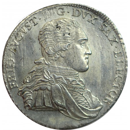 ALLEMAGNE - Royaume saxe, 1 Thaler Frédéric-August III 1796