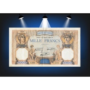 1000 Francs CÉRÈS & MERCURE 1938 F.38.31