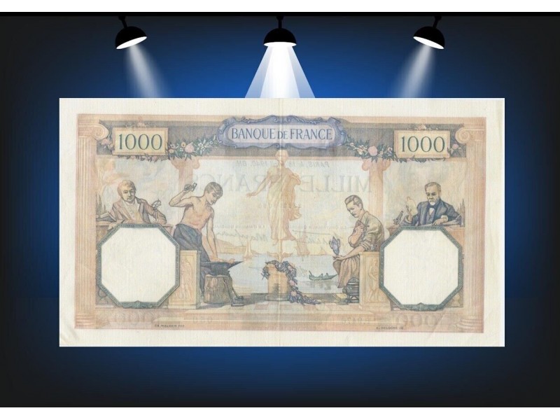 1000 Francs Cérès & Mercure 1940
