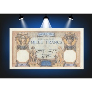 1000 Francs Cérès & Mercure 1940