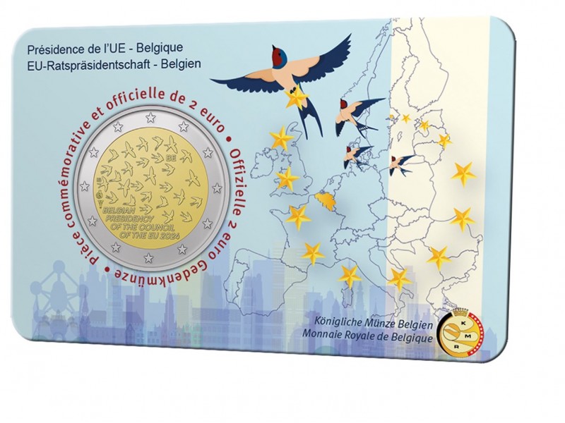 2 Euros BELGIQUE 2024 Présidence de l’UE