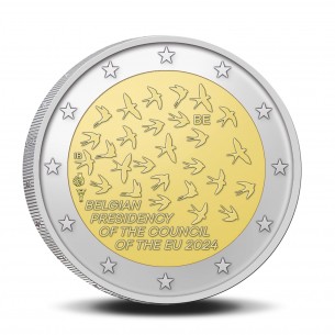 2 Euros BELGIQUE 2024 Présidence de l’UE 2