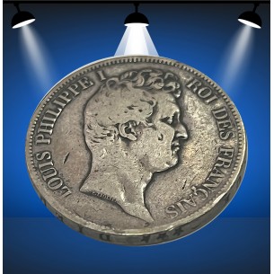 5 francs type Tiolier avec le I, tranche en creux 1831 Bordeaux F.317/1