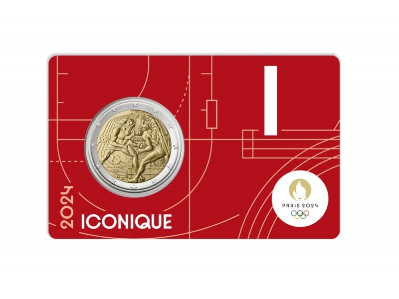 2 Euros FRANCE 2024  Jeux Olympique de Paris 2024 "HERCULE"