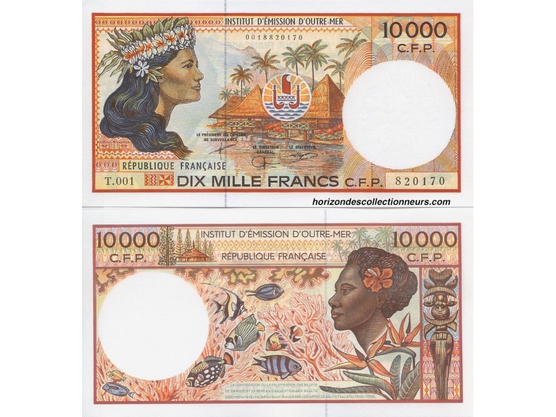 Billet 10000 Francs POLYNÉSIE TERRITOIRES D'OUTRE MER 1995 P.4b