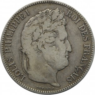 5 Francs Louis Philippe Ier 1842 Lille argent 2