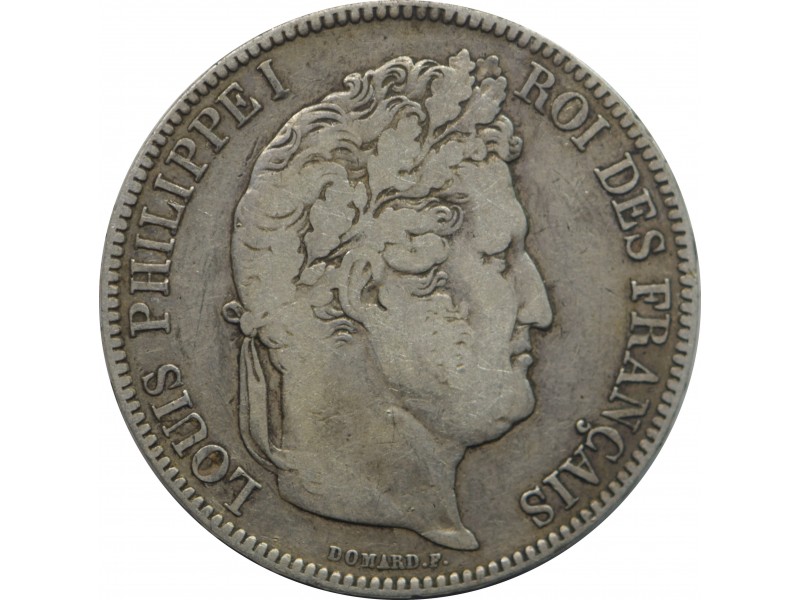5 Francs Louis Philippe Ier 1842 Lille argent