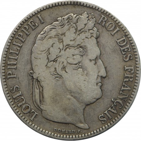 5 Francs Louis Philippe Ier 1842 Lille argent