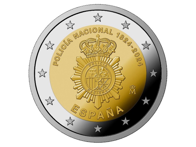 2 Euros ESPAGNE 2024 -POLICE