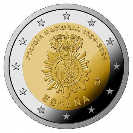 2 Euros ESPAGNE 2024 -POLICE