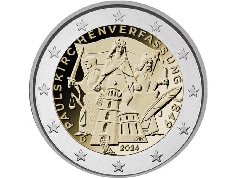 2 Euros ALLEMAGNE 2024  Francfort