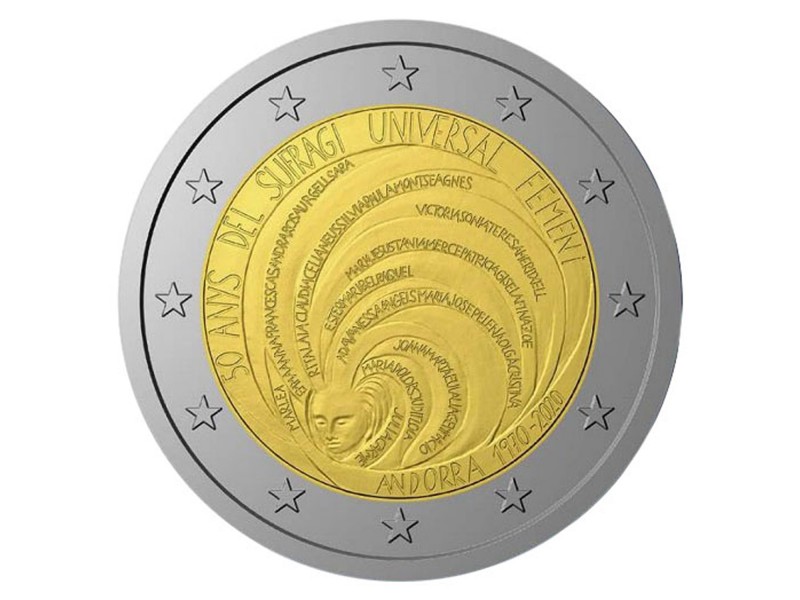 2 Euros ANDORRE 2020 anniversaire  droit de...