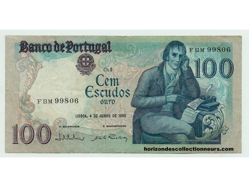 100 Escudos PORTUGAL 1985 P.178e TTB