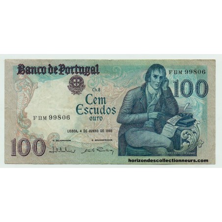 100 Escudos PORTUGAL 1985 P.178e TTB