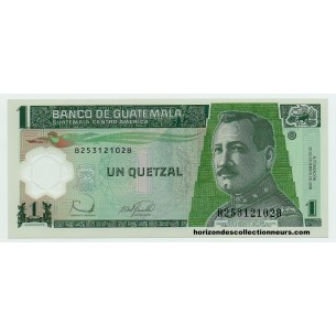 1 Quetzal GUATEMALA 1991 P.73b TTB