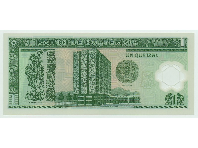 1 Quetzal GUATEMALA 1991 P.73b TTB