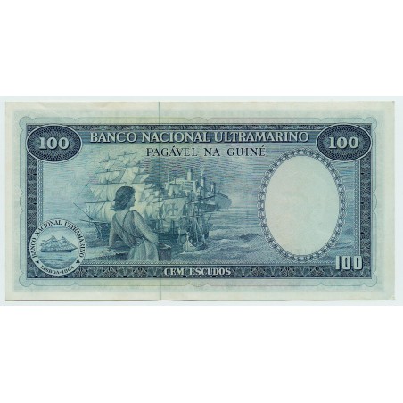 100 Escudos GUINÉE PORTUGAISE 1971 P.45 SPL