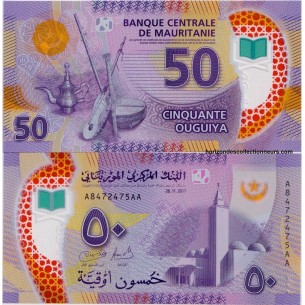 Mauritanie- Billet 50 ouguiya 2017 P-22