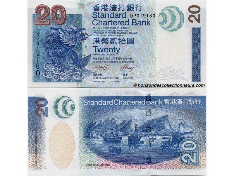 20 Dollars HONG KONG 2003 P.291 NEUF